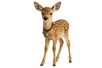 Fawn looking curiously. Gentle wildlife scene.