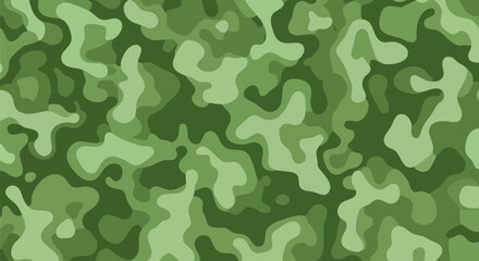 Green camouflage pattern seamless textile background © Raheel