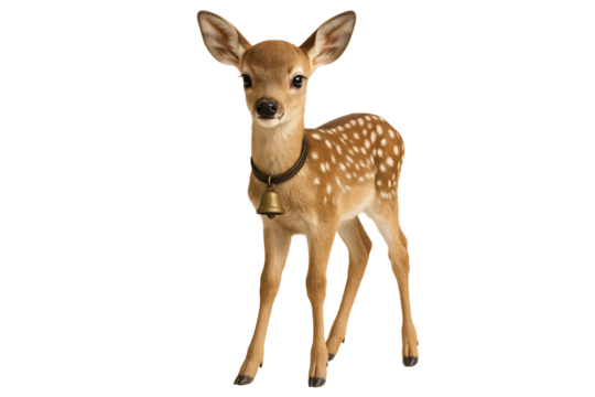 Fawn looking curiously. Gentle wildlife scene.