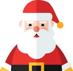 Santa Claus character Christmas holiday  vector illustration
