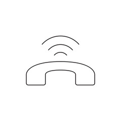 Wireless Connection Signal Phone Line Icon