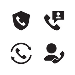 Shield User Redial Security Solid Icons