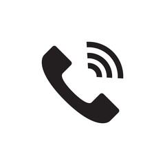 Phone Ringing Alert Signal Solid Glyph