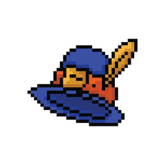 Obraz premium Pixel art thanksgiving clipart design