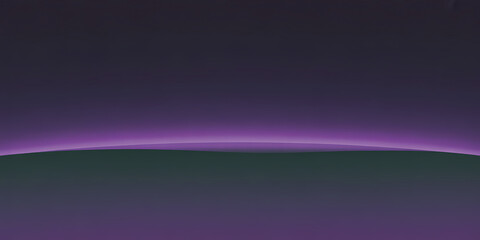 Serene gradient horizon with vibrant purple glow illuminating dark landscape, perfect for technology backgrounds and abstract designs.
