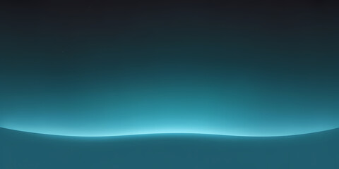 Serene abstract gradient blends deep teal into vibrant turquoise with subtle glowing horizon, perfect for modern backgrounds and digital art.