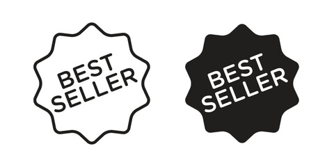 Best seller icon illustration, thin line vector, web design sign,
