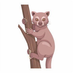 Trenggiling Climbing Tree with Curved Claws