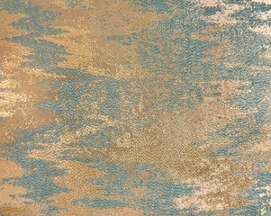 Graphic background random chevron and meandering pattern texture, in light blue and brown color. For wallpaper or fabric pattern. Seamless background texture.