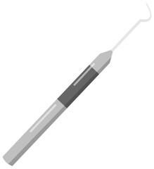 Dental Probe Illustration. Editable Color Vector