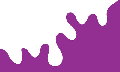 Abstract purple and white liquid splash background with smooth wave shapes. Modern minimalist fluid design ideal for banners, posters, presentations, or creative graphic templates.