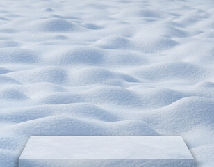 white snow background