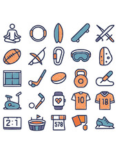 sport icon set