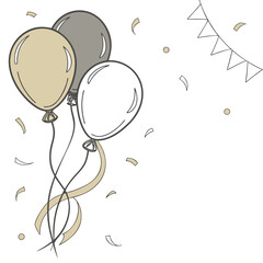 Balloon & Ribbon Simplicity