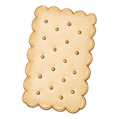 Watercolor biscuit cookie clipart