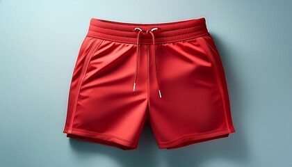 red athletic shorts versatile sportswear for fitness comfort