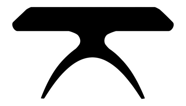 PNG Credenza table silhouette furniture.
