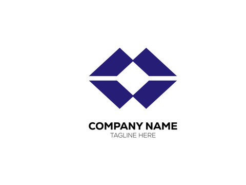 Abstract Geometric Logo for Company: A modern and sleek abstract geometric logo design. The logo represents simplicity and modern design for company.