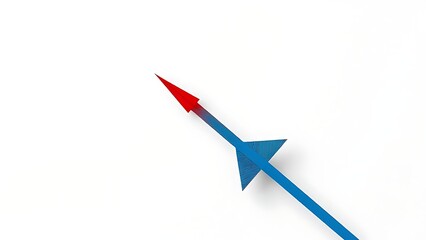 reprisal. A sharp red arrow deflecting a blue arrow on a neutral background. event key visuals, club posters, designed for fitness apps and gym onboarding.