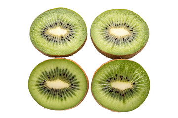 Fototapeta premium Kiwi fruit cut in halves closeup