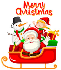 santa claus with christmas gifts vector illustration.santa claus vector baground 