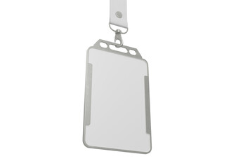 Metal Clip Lanyard Mockup with ID Holder for Branding