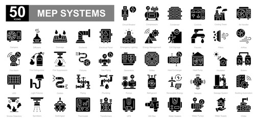 MEP Systems glyph iconset