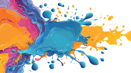 Vibrant Liquid Textures Collection with Splashing Paint for Design Projects