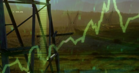 Showing tower support standing left on rural plain with crossarm insulator stubs +59