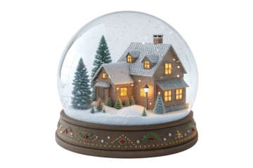 Christmas Snow Globe Scene Wonderland