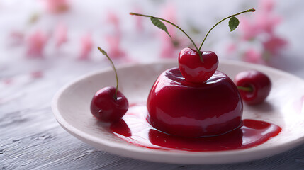 cherries on a plate