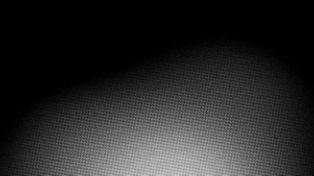 Abstract black and white gradient wave background animation with halftone pattern and dot texture - Powered by Adobe