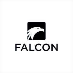 Modern Falcon Bird Logo Design, Abstract Blue Eagle Symbol Vector Illustration for Business, Corporate Brand, Technology, Freedom, and Creative Company Identity