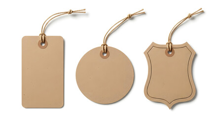 Rustic Blank Brown Paper Tags - Kraft Labels