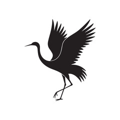 Crane  Silhouette design
