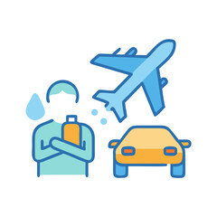 Overwhelmed decision making related to transport or transportation method