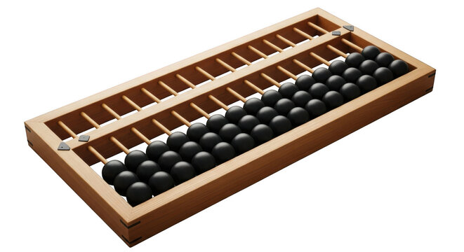 Black abacus for calculation