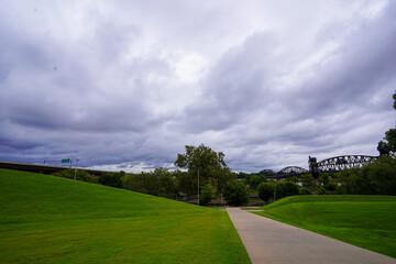 sidewalk in the park