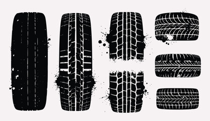 Tire Tread & Skid Mark Pack – Dynamic Motion Trails, Racing Grooves & High-Impact Black Ink Patterns