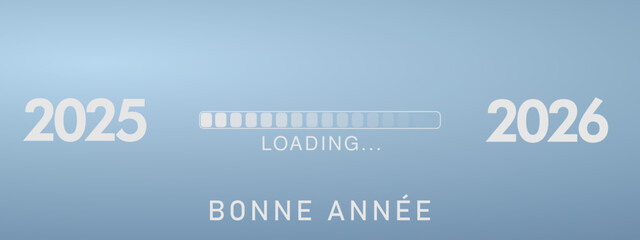 Obraz premium Bonne année - meilleurs vœux 2026 - vecteur pour affiche bannière salutation et célébration du nouvel an 2026.