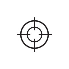 target crosshair symbol reticle center mark scope aim icon