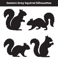Eastern Gray Squirrel Silhouettes