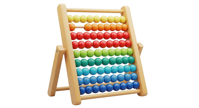 Colorful abacus for learning