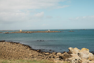 Pointe de Corsen à Plouarzel dans le Finistère en Bretagne - France - Europe - Pointe la plus à...