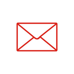 Red Envelope of Communication: A simple, striking red envelope icon stands out, symbolizing connection and the digital age. This image conveys the essence of communication.