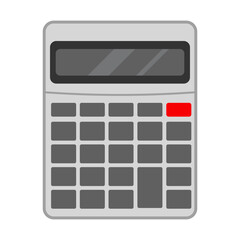 Simple Flat Calculator Vector Illustration. Ideal for use in educational materials, finance or accounting concepts, math tutorials or business infographics.