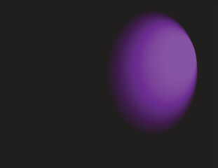 Dark Abstract Background with Bright Purple Glowing Orb or Spherical Gradient Light Effect