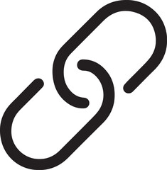 Chain Link Icon Hyperlink and Connection Symbol Vector