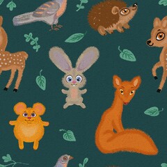 seamless pattern with animals