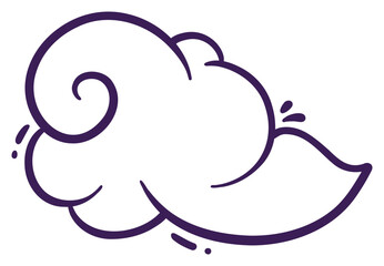 Cloud Cartoon Clipart Sticker